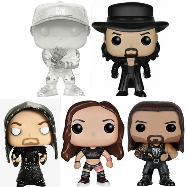 Wwe Aj Lee Bray Tricker Roman John Vinyl Doll Action Figure Toys