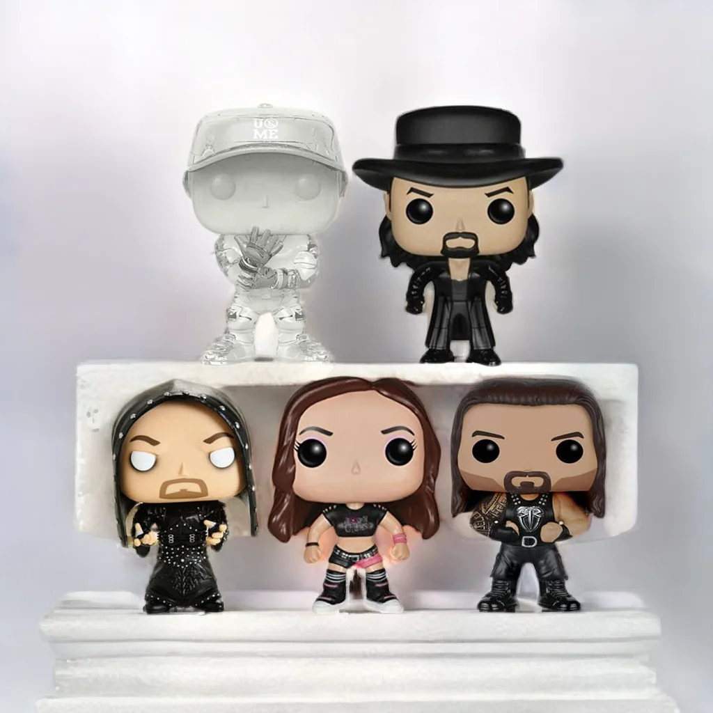 Wwe Aj Lee Bray Tricker Roman John Vinyl Doll Action Figure Toys