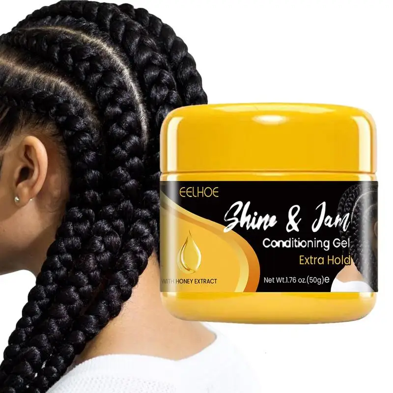 50G Natural Fast Drying Hair Pomade Hold Dreadlocks Hair Pomade For Men Lock Gel Con High Shine All Day Hold Hair Gel