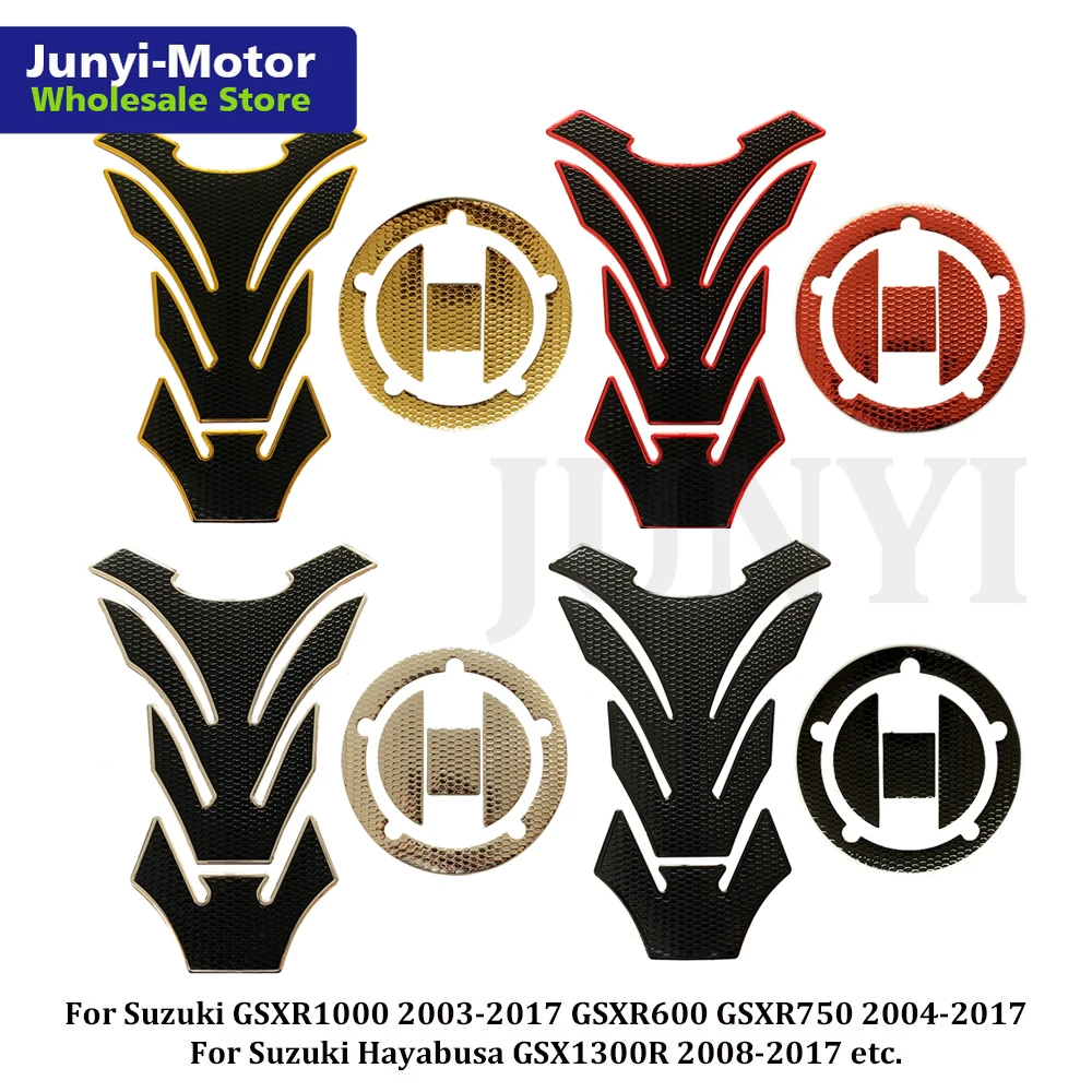 Chrome Fuel Tank Pad Gas Cap Cover Sticker Decalcomania Protector Per Suzuki Gsxr 600/750/1000 Gsx1300R Gsxs1000 Gsxs750 Sv1000 Sv650