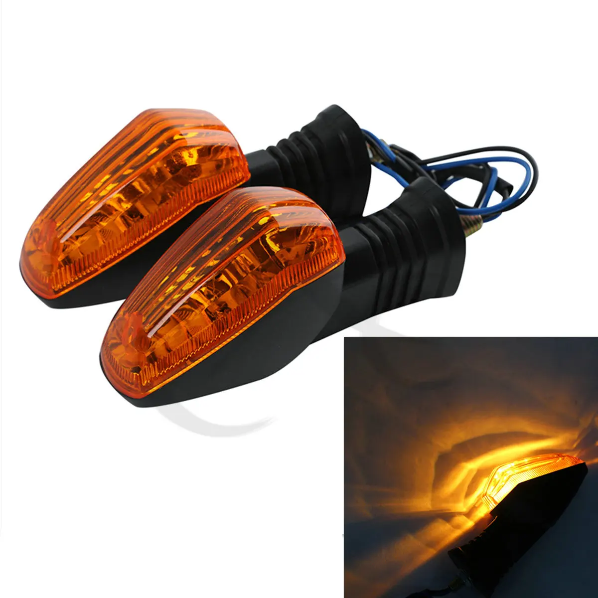 Indicatore Di Direzione Per Moto Trasparente/Arancione Per Suzuki Gsxr 1000 2003 2004 Suzuki Gsxr 600 Gsxr 750 2005