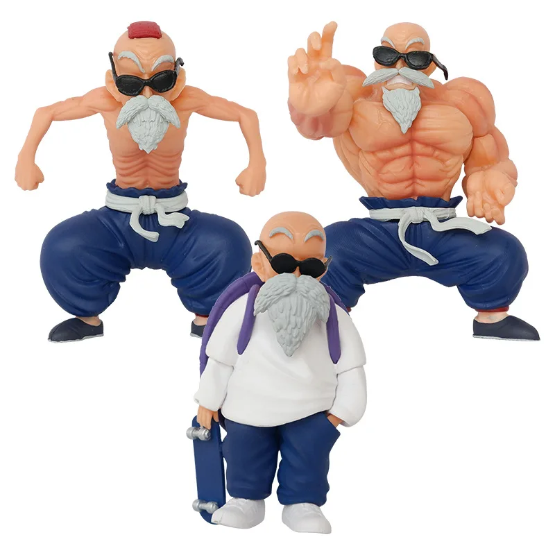 Anime Dragon Ball Figures Muscle Kame Sennin Master Roshi Action Figure Pvc Collection Model Toys For Gifts