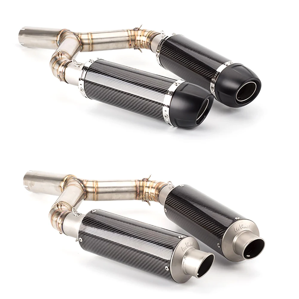 Motorcycle Exhaust Middle Link Pipe Slip On For Aprilia Shiver 750 Sl750 Shiver750 Gt 750Gt 2008-2017 Moto Escacpe Leovince