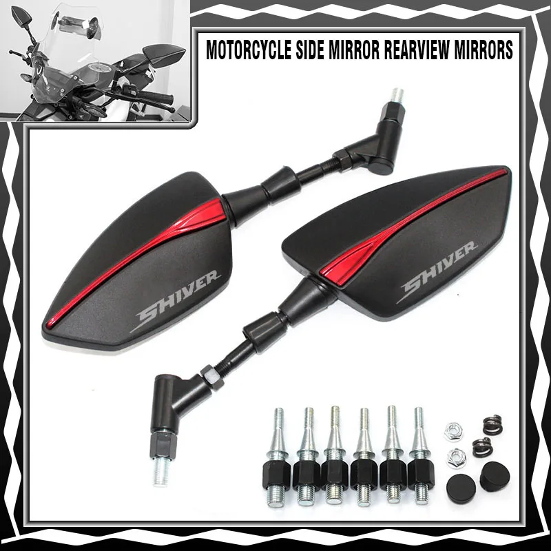 Specchietto Retrovisore Laterale Cnc Specchietto Retrovisore Universale Per Aprilia Shiver / Gt Shiver 750 Shiver 900