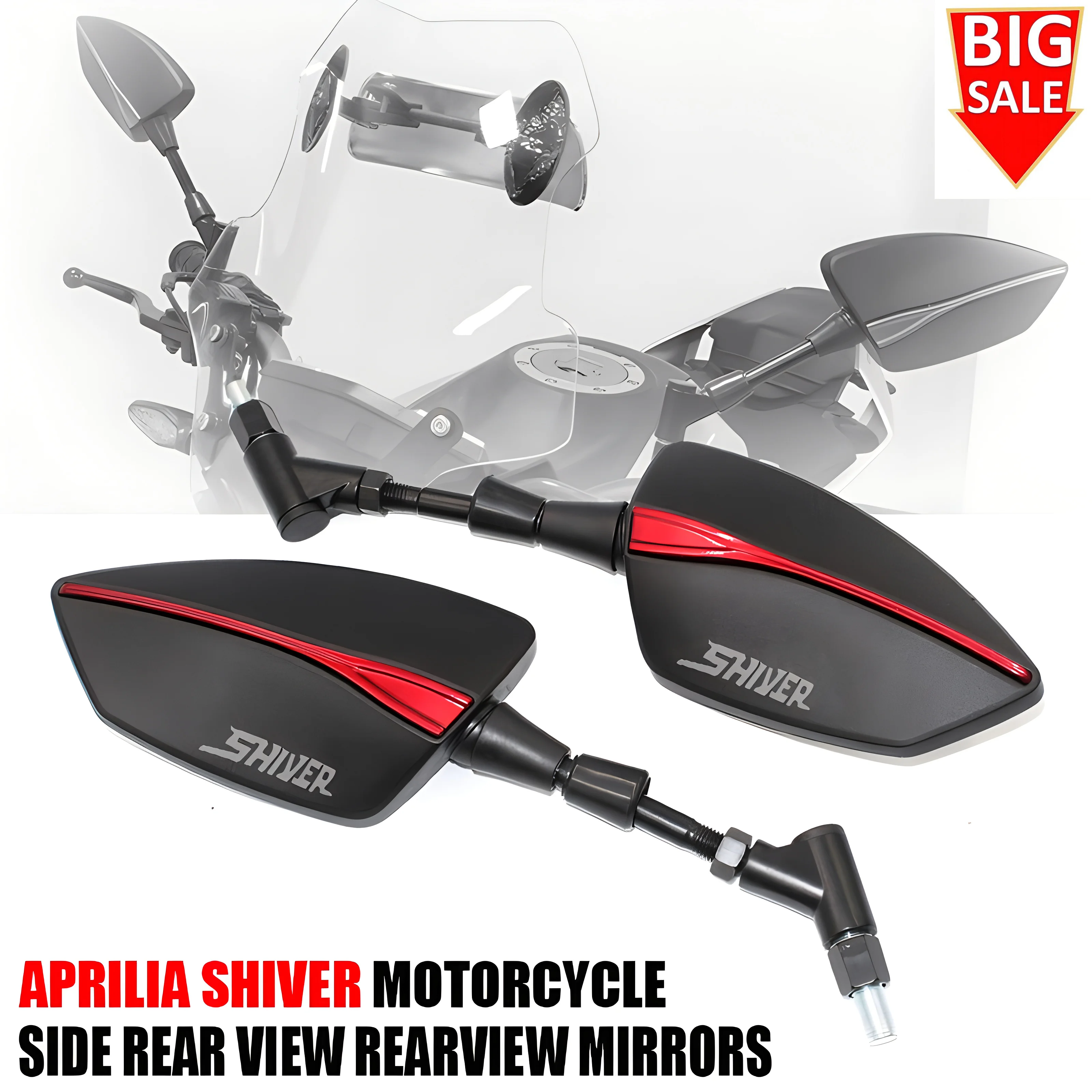 Per Aprilia Shiver / Gt Shiver 750 Shiver 900 Specchietto Retrovisore Laterale Per Moto