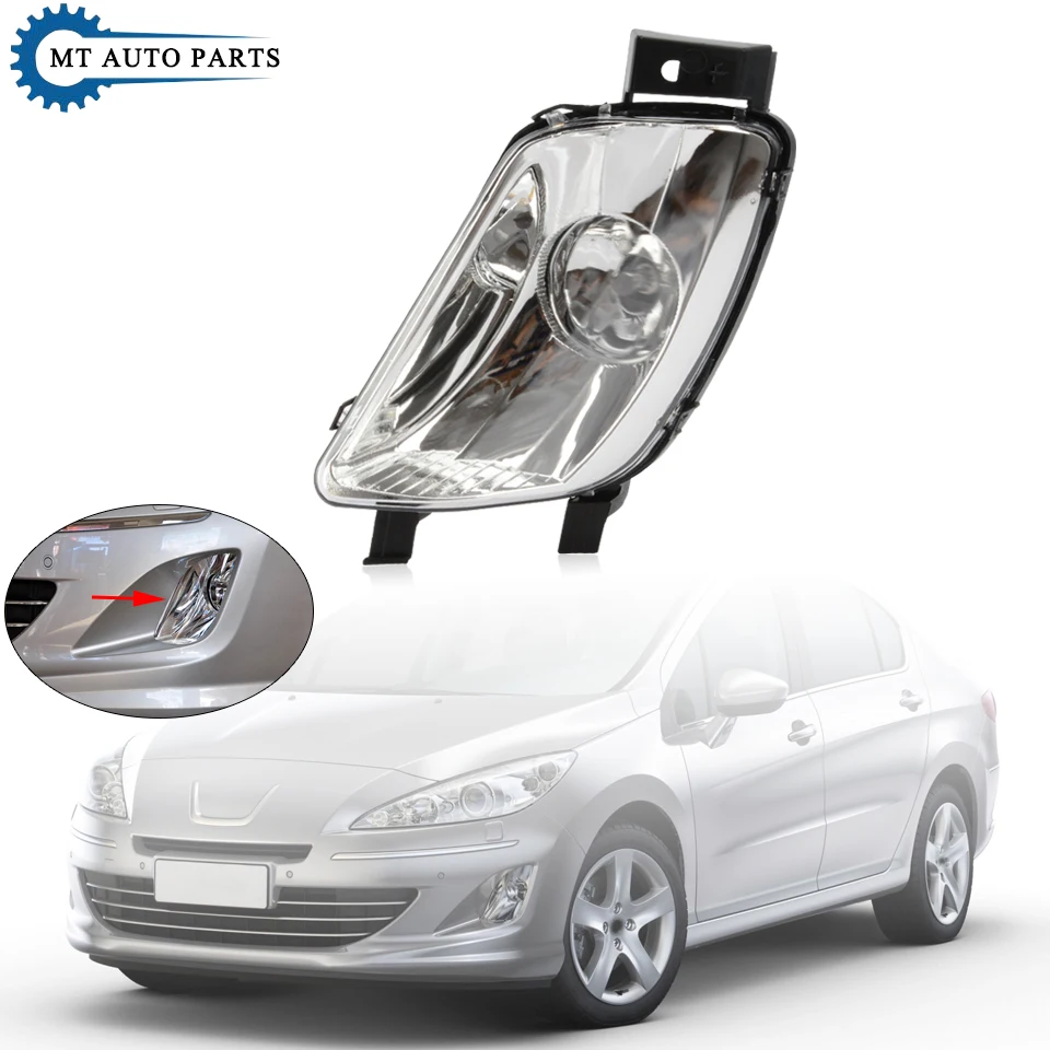 Mtap Front Bumper Fog Light Anti-Fog Lamp Foglight Foglamp For Peugeot 408 2010-2013 308 2007-2011 Exterior Parts Fog Light