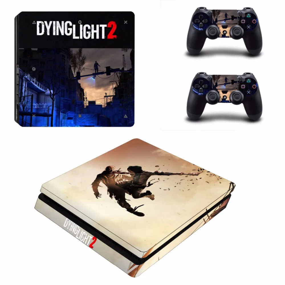 Ps4 Slim Skin Sticker Per Playstation 4 Console E 2 Controller Ps4 Slim Skin Sticker Decal Vinyl - Game Dying Light 2