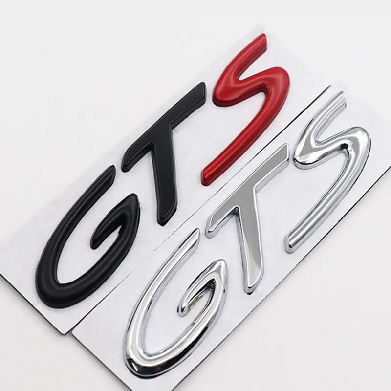 3D Metal Gts Stikcer Per Porsche 911 Cayenne Cayman Boxster Emblem Badge Decalcomania Parafango Accessori Laterali
