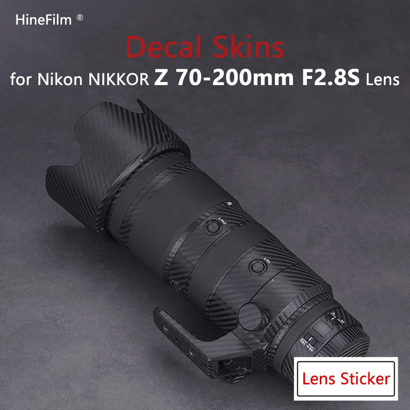 Nikkor 70200 F2.8 S Lens Decal Skin Per Nikon Z 70-200Mm F/2.8 Vr S Lens Stickers Protector Pellicola Di Copertura Antigraffio 3M Vinile