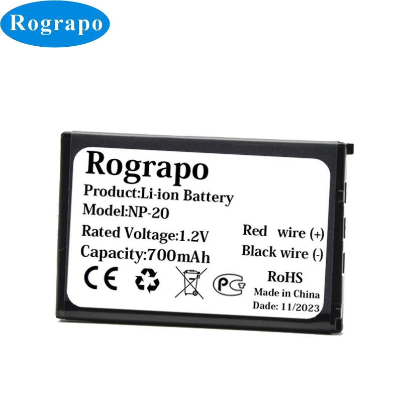 New 700Mah Li-Ion Np-20 Batterie Per Foto/Videocamera Per Casio Exilim Ex-Ex-M1 M2 Z3 Z4 S1 S2 S3 S4 S100 Z8 Z40 Z65 Z70 Z75 S20 S770 Ex-S880