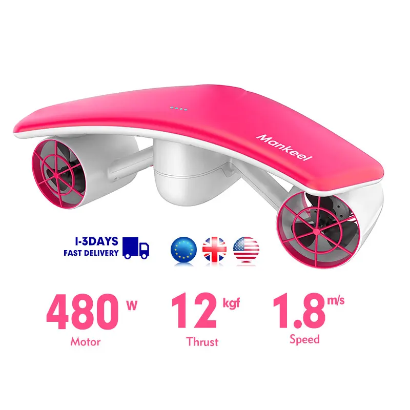 Mankeel W7 480W Eu Us Warehouse Electric Sea Scooter Mix Diving Booster Underwater Scuba Dive Scooter Aquascooter