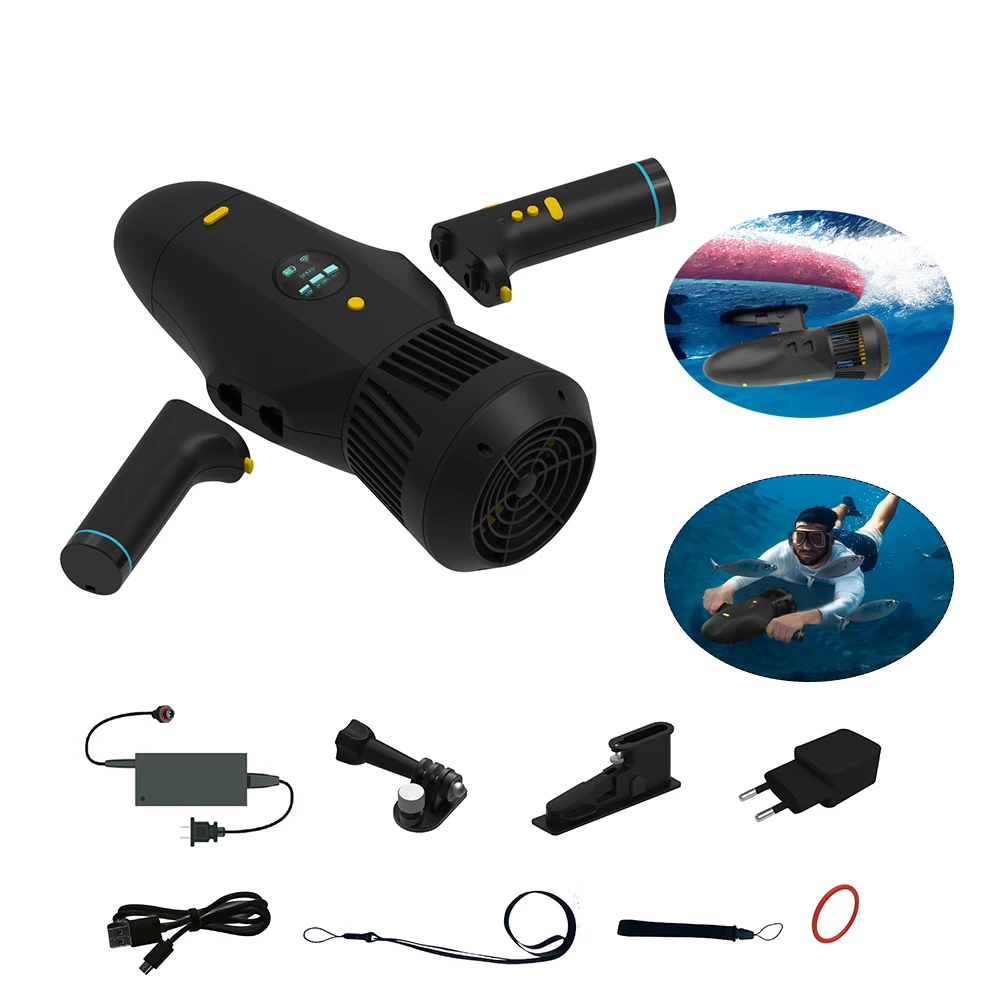 Uso Bidirezionale Booster Water Proof Batteria Di Sicurezza Rimovibile Electric Sup Fin Scooter Elettrico Subacqueo Marino Per Immersioni Surf