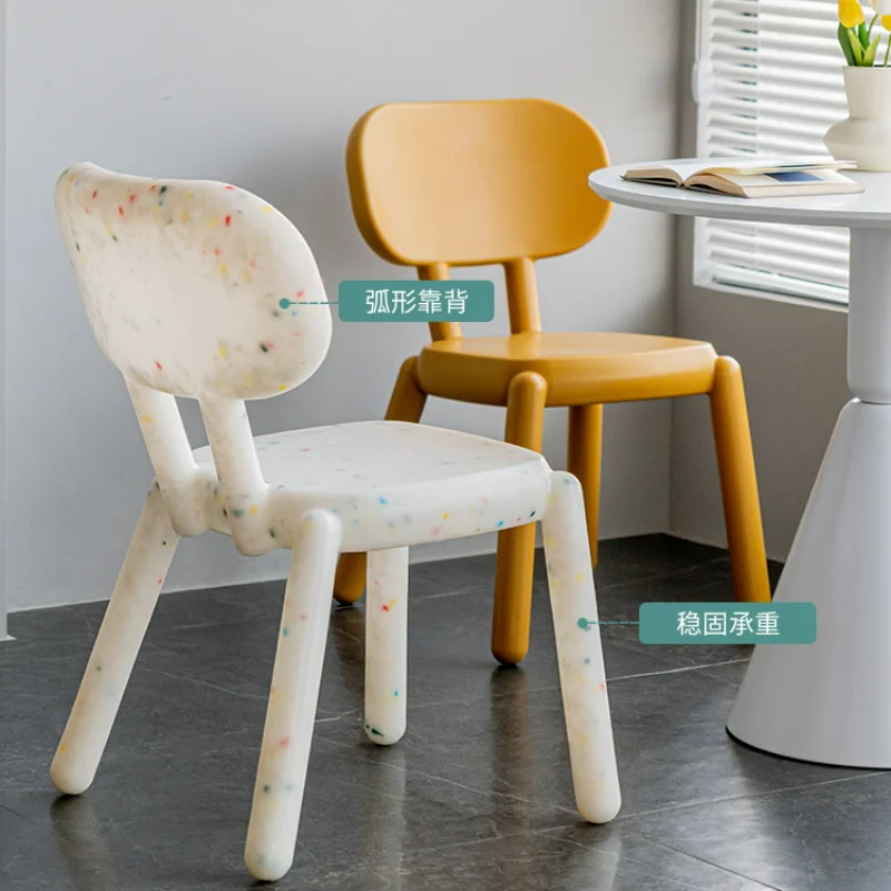 Sedia Da Pranzo In Plastica Sedie Creative Per La Casa Piccola Famiglia Negozio Di Tè Al Latte Sedia Per Il Tempo Libero Silla Nordicas Sedia Nera Cha