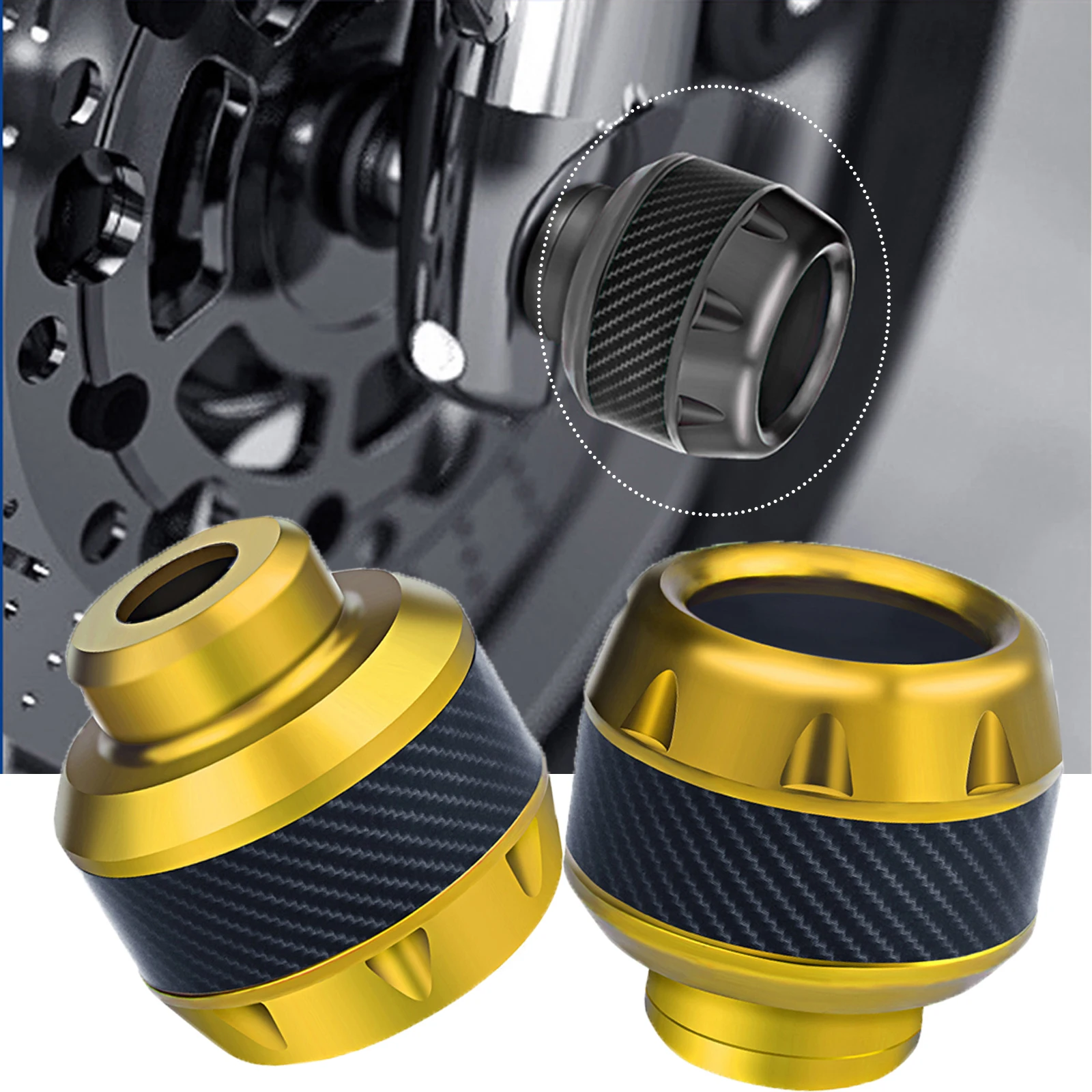 Moto Universali In Alluminio Protezione Anticaduta Cursori Anteriori Per Ktm Duke 125 Triumph Street Triple 765 Rs Air Max Bw
