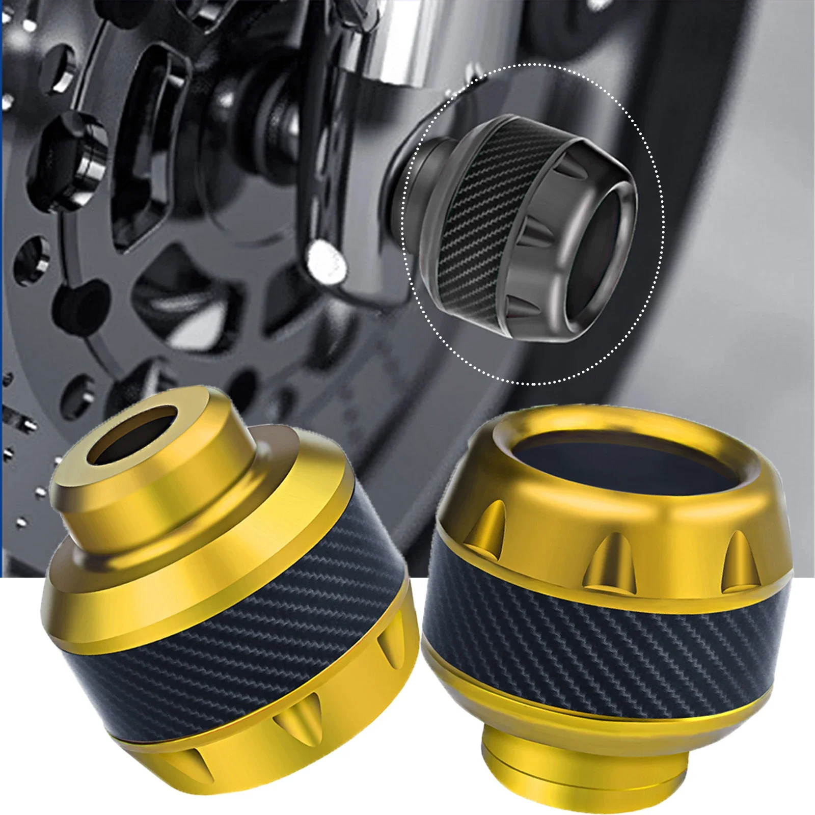 Moto Universali In Alluminio Protezione Anticaduta Cursori Anteriori Per Ktm Duke 125 Triumph Street Triple 765 Rs Air Max Bw
