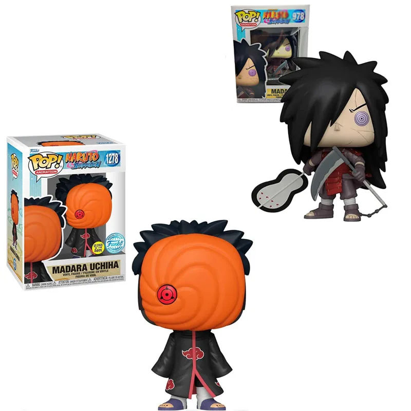 Funko Pop Borutos Figur Anime Madara #978 Madara Uchiha #1278 Mainan Tokoh Aksi Hadiah Anak-Anak