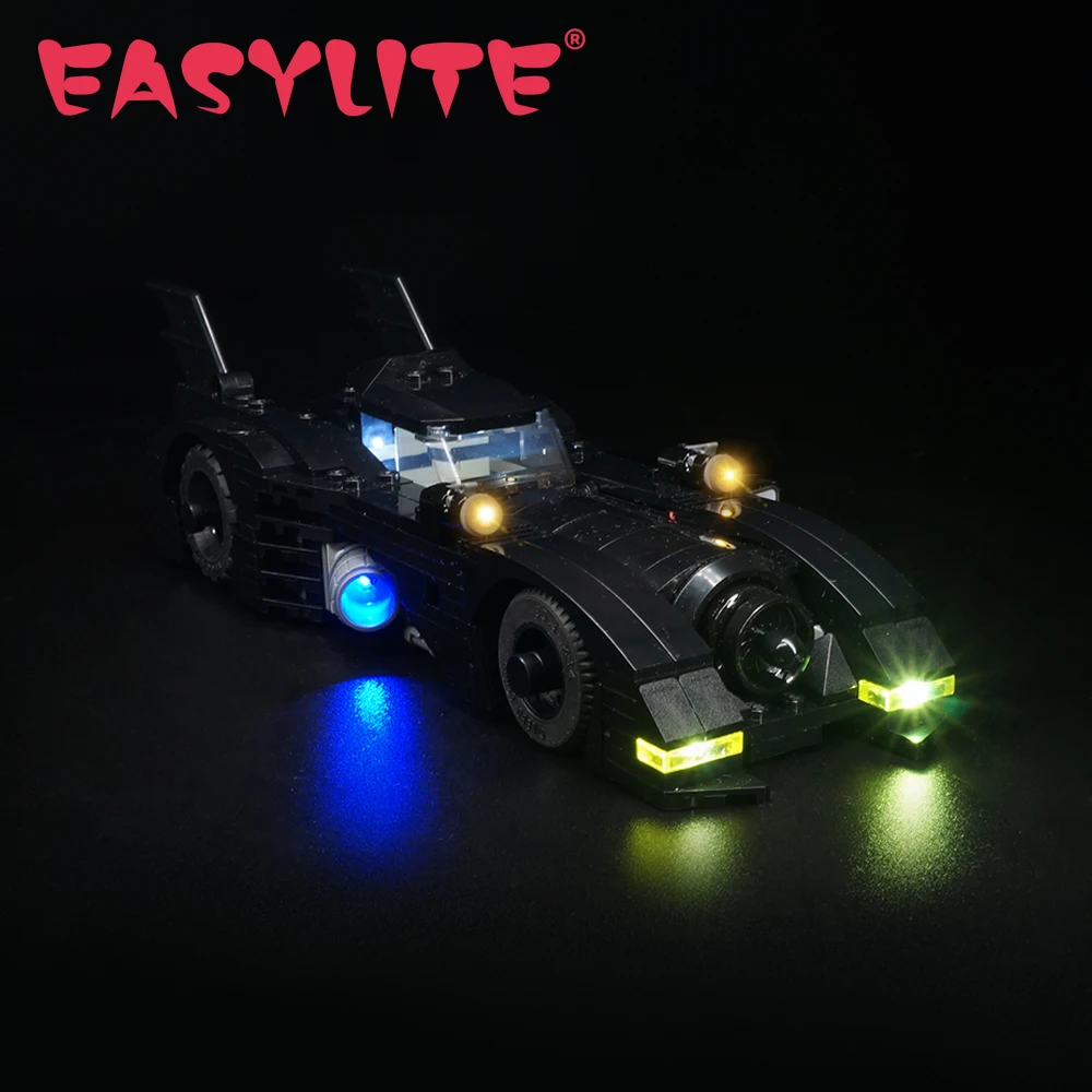 Easylite Led Light Set Per 40433 1989 Batmobile Mini Versione Auto Giocattoli Fai Da Te Blocchi Mattoni Solo Kit Di Illuminazione Non Includere Il Mod