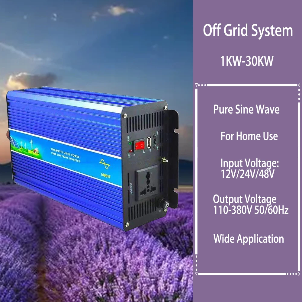 3000W 5000W 8Kw 10Kw 20Kw 30Kw Energia Eolica Off Grid Inverter Onda Sinusoidale Pura 110V 220V Per Generatore Eolico 24V 48V