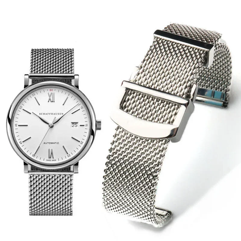 20Mm 22Mm Bracciale Cinturino In Maglia Metallica Cinturino Milanese In Acciaio Inossidabile Per Iwc Portofino Portugieser Accessori Per Cinturini
