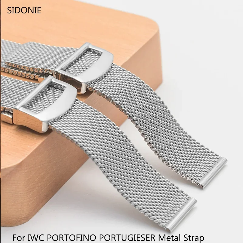 Per Iwc Portofino Portugieser Cinturino In Metallo Accessori Per Orologi Catena Per Cinturino In Acciaio Inossidabile Milanese 20Mm 22Mm