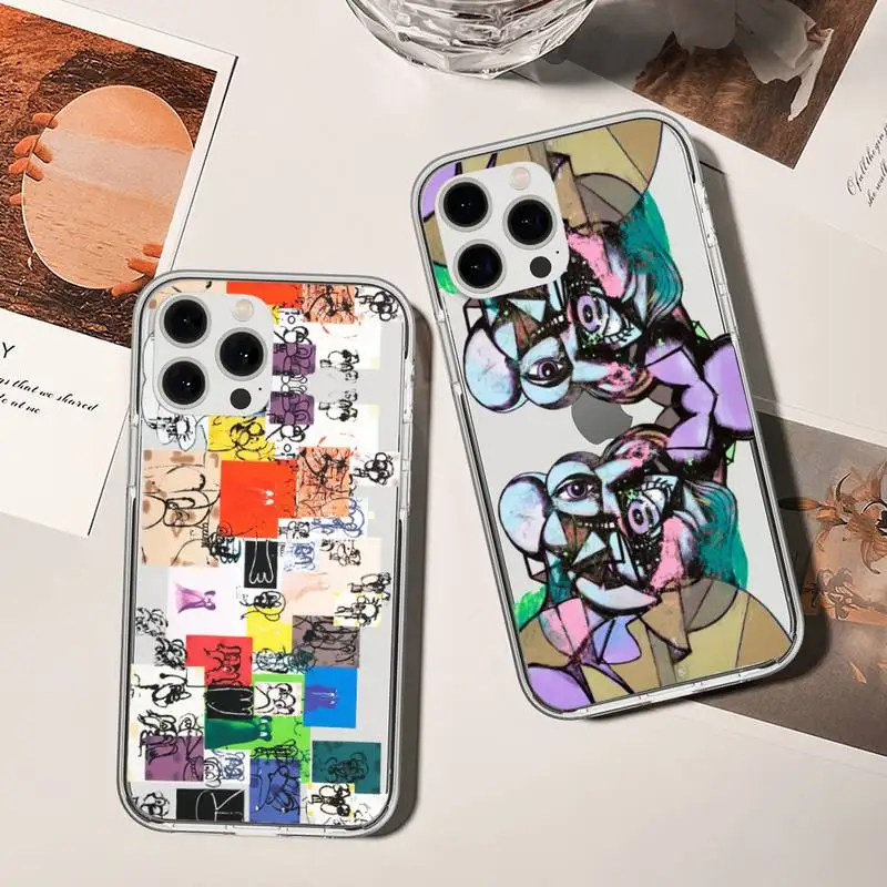 Custodia Per Telefono George Condo Art Per Samsung Galaxys20 S21 S22 S23 Fe Lite Plus A71 Note20 Custodia Trasparente