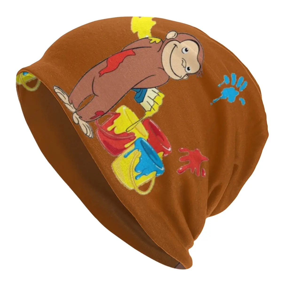 Strano George Monkey Face Bonnet Femme Street Knitting Hat Per Uomo Donna Autunno Inverno Berretti Caldi Berretti