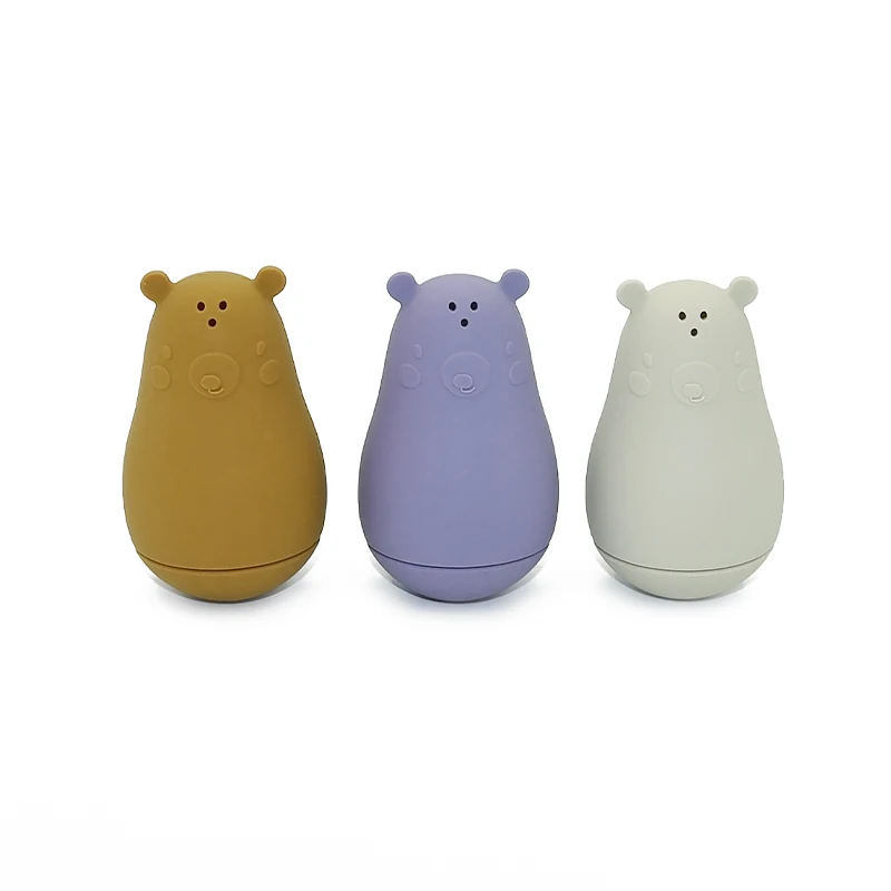 Eco Friendly Bear Shaped Animal Silicone Baby Bath Toys Spray Water Game Toy Kids Natural New Children Toddler Shower Toy Gift