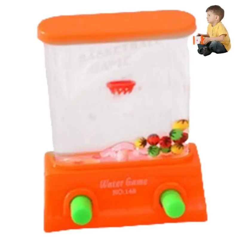 Mini Water Arcade Game Sensory Miniature Arcade Set Small Arcade Machine Games Fine Motor Toys Giocattoli Educativi Hobby Retrò