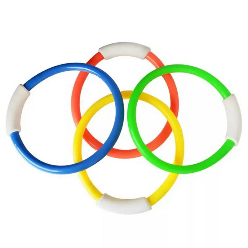 4Pcs Diving Rings Gioco Subacqueo Anelli Di Nuoto Affondamento Piscina Anelli Giocattolo Per Bambini Bambini Estate Giocattolo D'Acqua Nuoto Anello Di