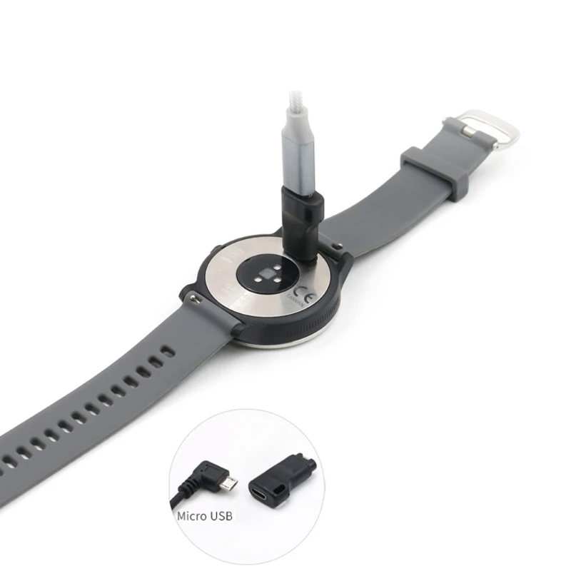 Convertitore Di Carica Da Micro Usb A 4 Pin Femmina For-Garmin Quatix 5 Sapphire Vivosport Vivoactive 3/3T D2 Orologio Charlie