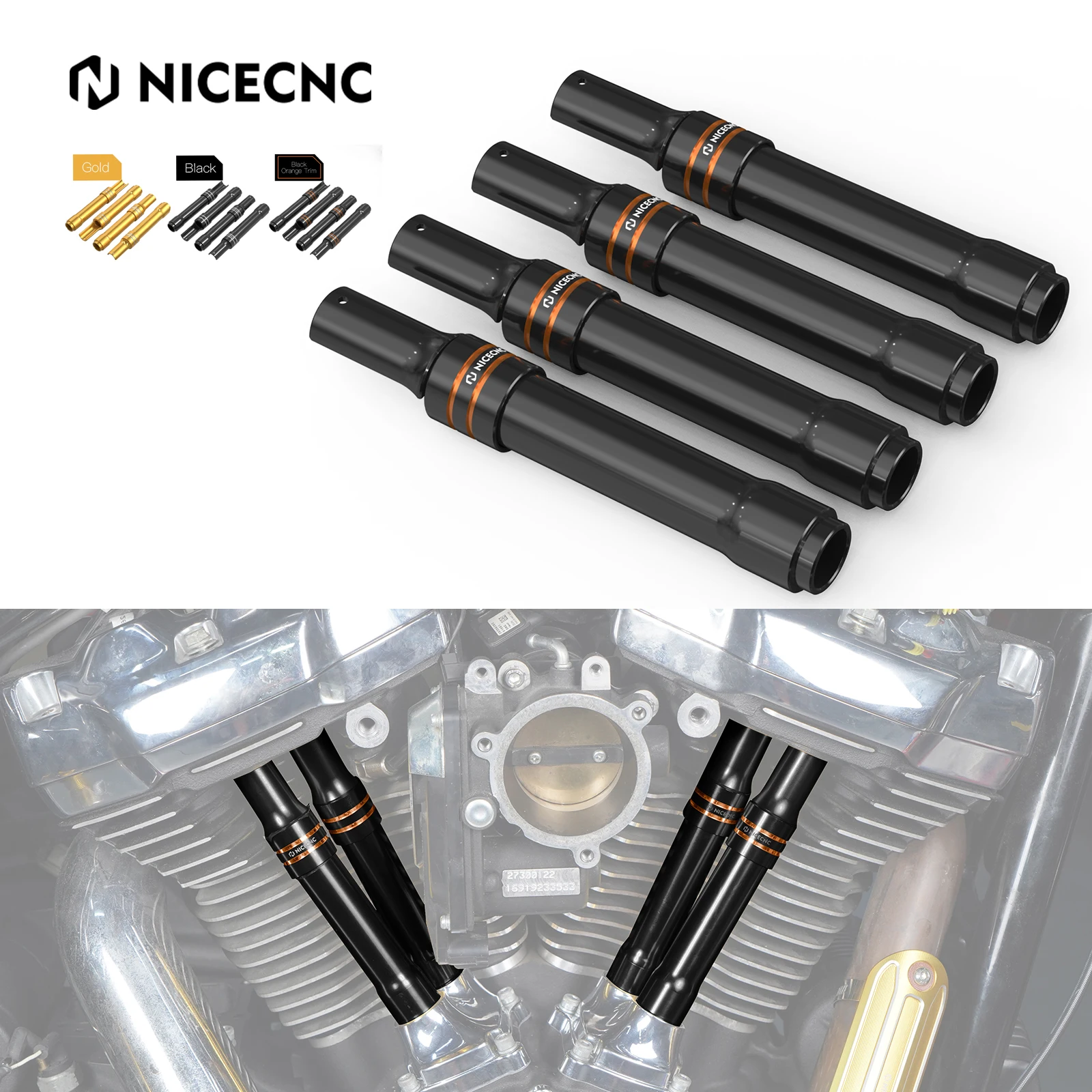 Copertura Pushrod Per Harley Fat Boy Flfbs Heritage Classic Flhcs 114 2018-2023 Fat Boy Flfb 107 Heritage Classic Flhc 107 2018-2020