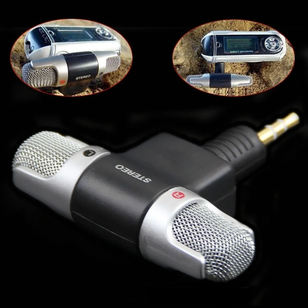 Fornorm 3.5 Millimetri Martinetti Portatile Mini Portatile Stereo Digitale Microfono Del Registratore Per Sony Mic-Ds70P Computer Cantare La Canzone K