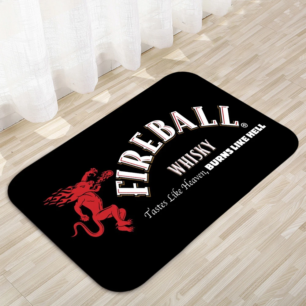 Fireball Whisky  Floor Mats Home Rug Rectangular Door Mats Modern Home Decor 091