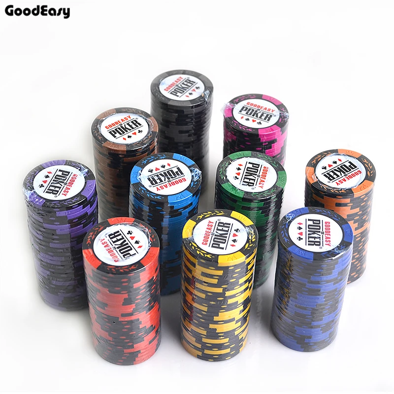 500 Pz/Set 14G Casinò Grano Poker Chips Set Colorato Argilla Chips Texas Hold'Em Chips Set + Valigia + Pulsante + Tovaglia + Grande Rivenditore