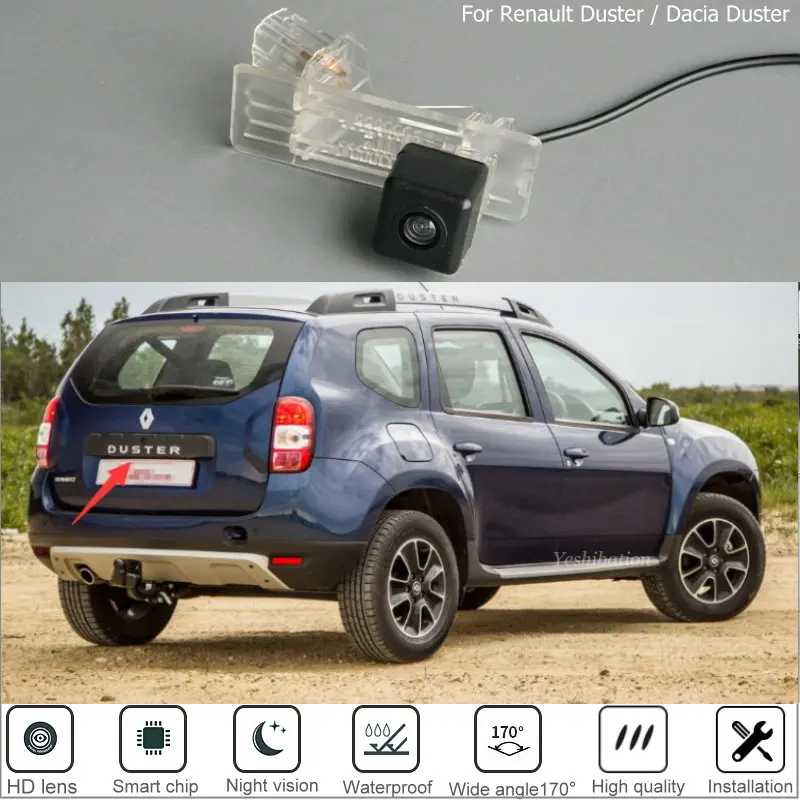 Per Renault Duster / Dacia Duster 2010 ~ 2018 2020 Car Rear View Camera Auto Backup Reverse Parking Rearview Camera Spedizione Gratuita