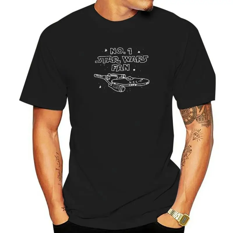 Star U.S.S. Maglietta Enterprise Ncc-1701 D #1 Maglietta A Ventaglio Maglietta Vintage In Cotone Cool Taglia Eu