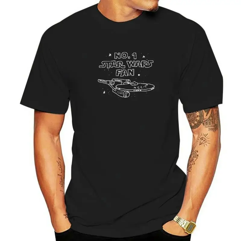 Star U.S.S. Maglietta Enterprise Ncc-1701 D #1 Maglietta A Ventaglio Maglietta Vintage In Cotone Cool Taglia Eu
