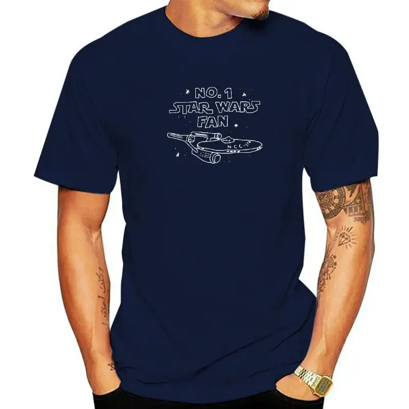 Star U.S.S. Maglietta Enterprise Ncc-1701 D #1 Maglietta A Ventaglio Maglietta Vintage In Cotone Cool Taglia Eu