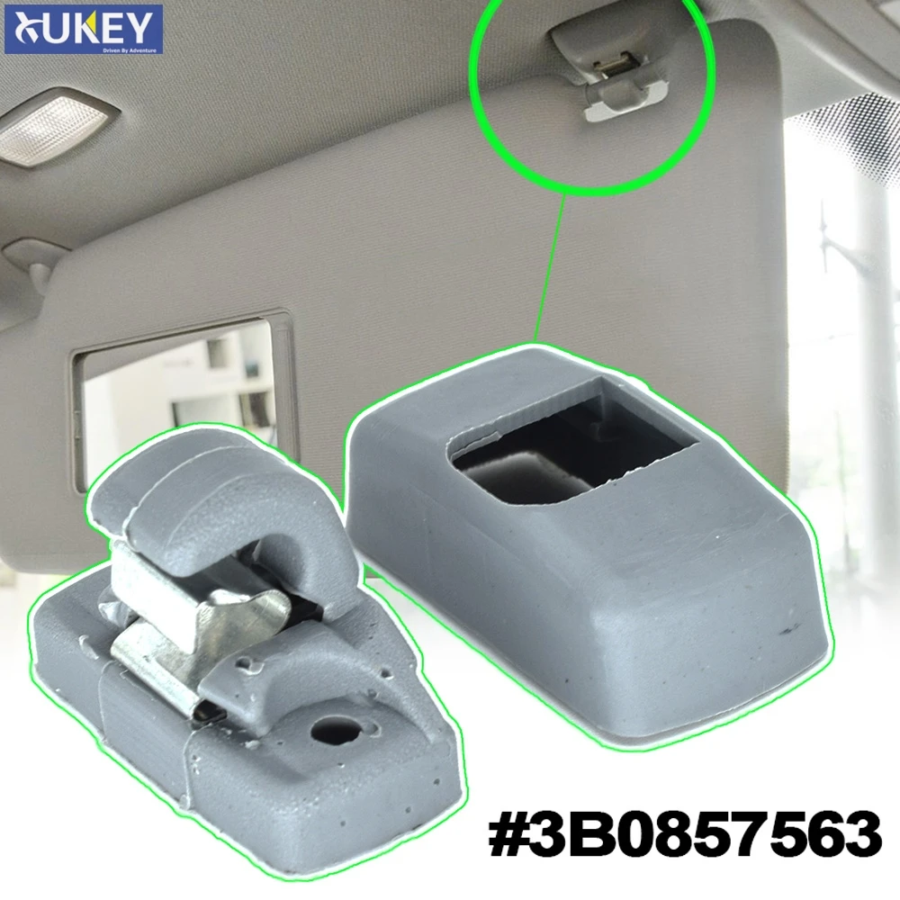 Per Seat Altea Xl Arosa Ibiza 6L St Leon 1M 1P Toledo 5P Alhambra Cordoba Vario Grigio Anteriore Visiera Parasole Gancio Clip Staffa