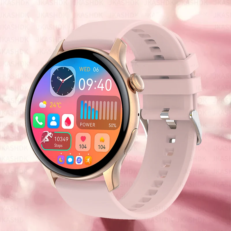 2024 New Fashion Voice Call Smart Watch Ladies Forever Display Custom Watch Face Sports Health Bracciale Smartwatch Impermeabile