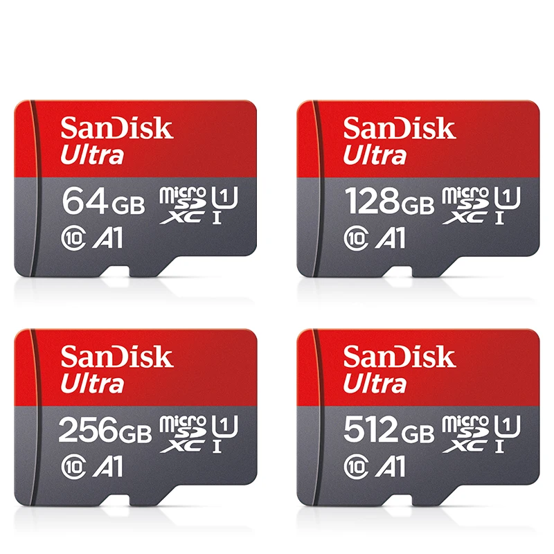 Minicard 32Gb 64Gb 98 Mb/S A1 Ultra Microsd Uhs-I Card Tf/Micro Sd Card 128Gb 256Gb Microsd Tf Card Freeshipping