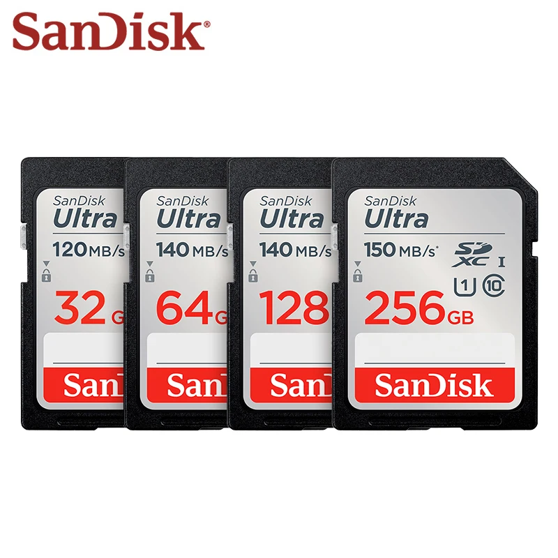 Sandisk Extreme Pro/Ultra Memory Card 32Gb 64Gb 128Gb U3/U1 Sd Card 256Gb 16Gb Flash Card Sd Memory Sdxc Sdhc Sd Card Per Fotocamera