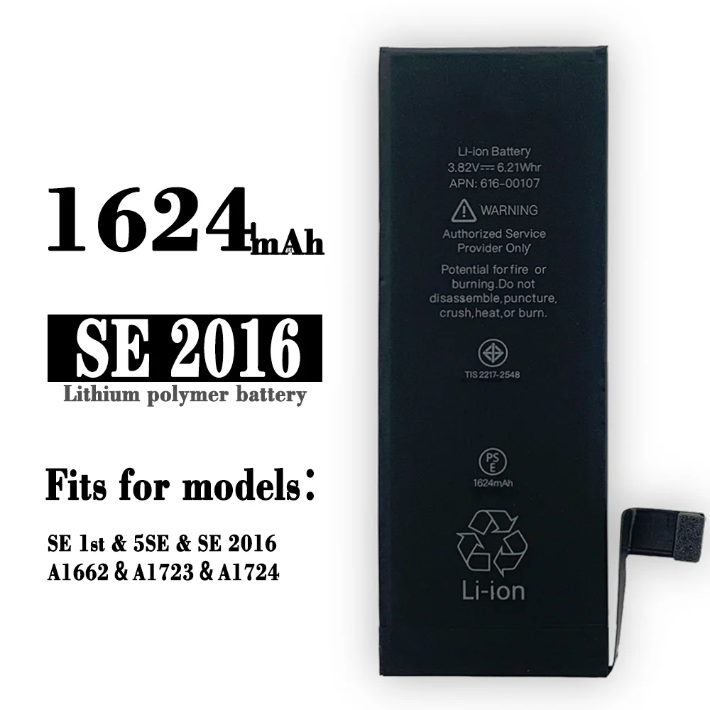 1624Mah 0 Ciclo Batteria Del Telefono Per Iphone 5 Se Bateria Per Apple Iphone 5 Se Batteria Di Ricambio Per Iphone 5 Se Batteria