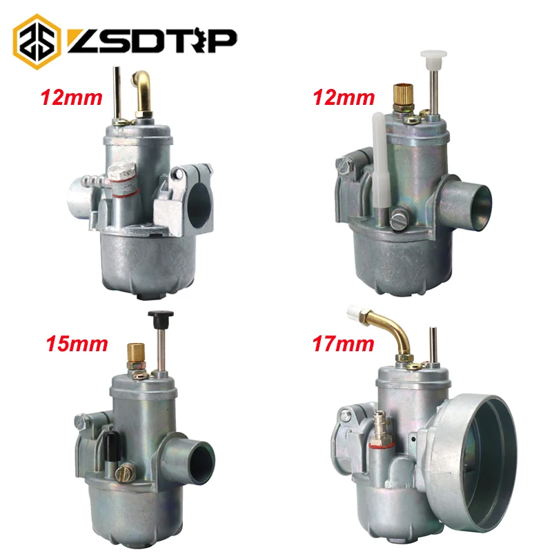 Zsdtrp Ciclomotore Nuovo Rimontaggio Carburatore Bici Adatta Puch 12 15 17 Millimetri Di Carta Stile Bing Carb Per Puch Bing Src 1/17/54