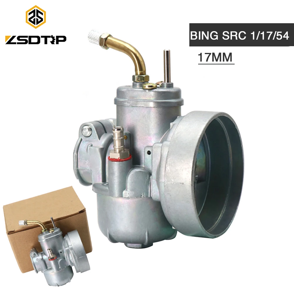 Zsdtrp Per Bing Carburatore 17Mm Bing Carburatore Ciclomotore Per Bing Src 1/17/54 Puch Kreidler Floret/Lh/Lf Tunturi Per Ciclomotore 50/60Cc