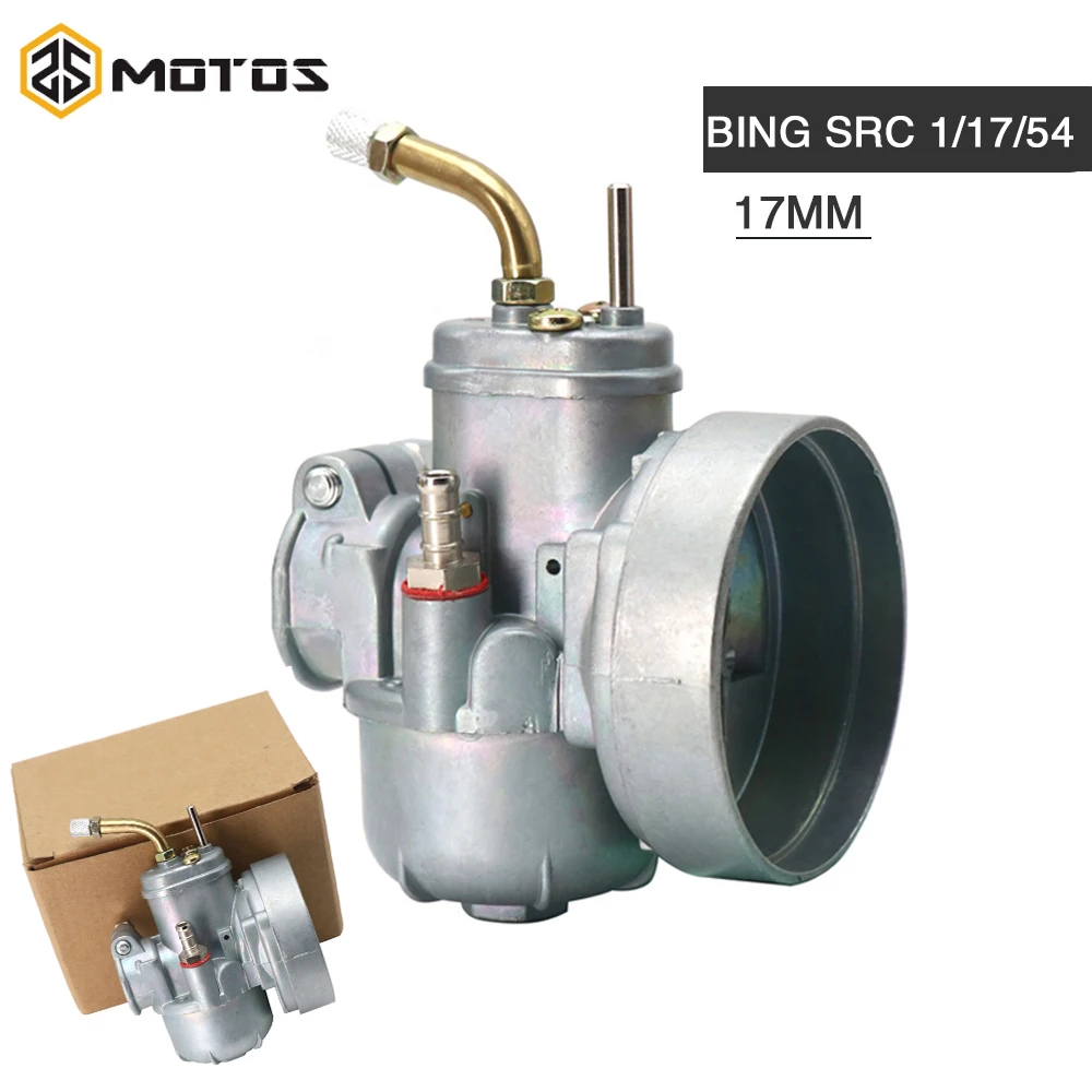 Zs Motos Per Bing Carburatore 17Mm Bing Ciclomotore Carburatore Per Bing Src 1/17/54 Puch Kreidler Floret/Lh/Lf Tunturi 50Cc 60Cc Ciclomotore