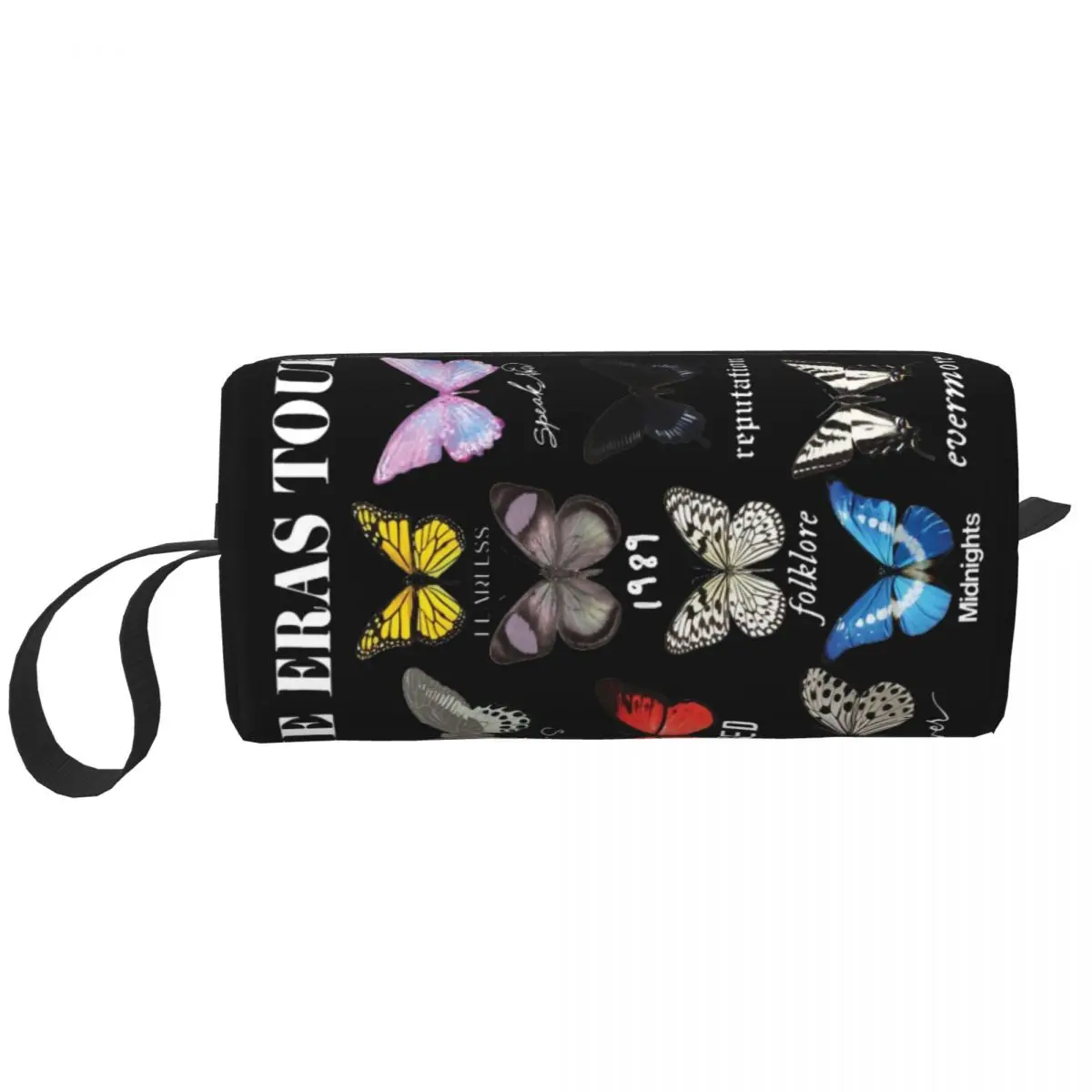 Butterfly Album The Eras Tour Makeup Bag Pouch Zipper Cosmetic Bag Travel Toiletry Small Makeup Pouch Storage Bag Large Capacit