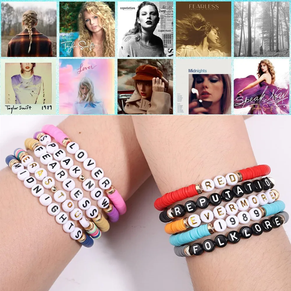 Taylor Lover Senza Paura Reputazione 1989 Bracciali Ispirati Per Eras Album Music Concert Speak Now Bracciali Swiftie Outfit Jewelry