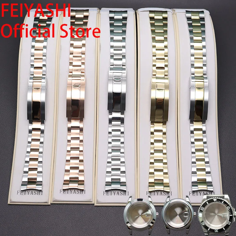 Cinturino Da 20Mm Cinturino Da Uomo In Acciaio Inossidabile 316L Cinturino Da Polso Parti Cinturino Per Daytona Oyster Perpetual Gmt 36/40Mm Custodia