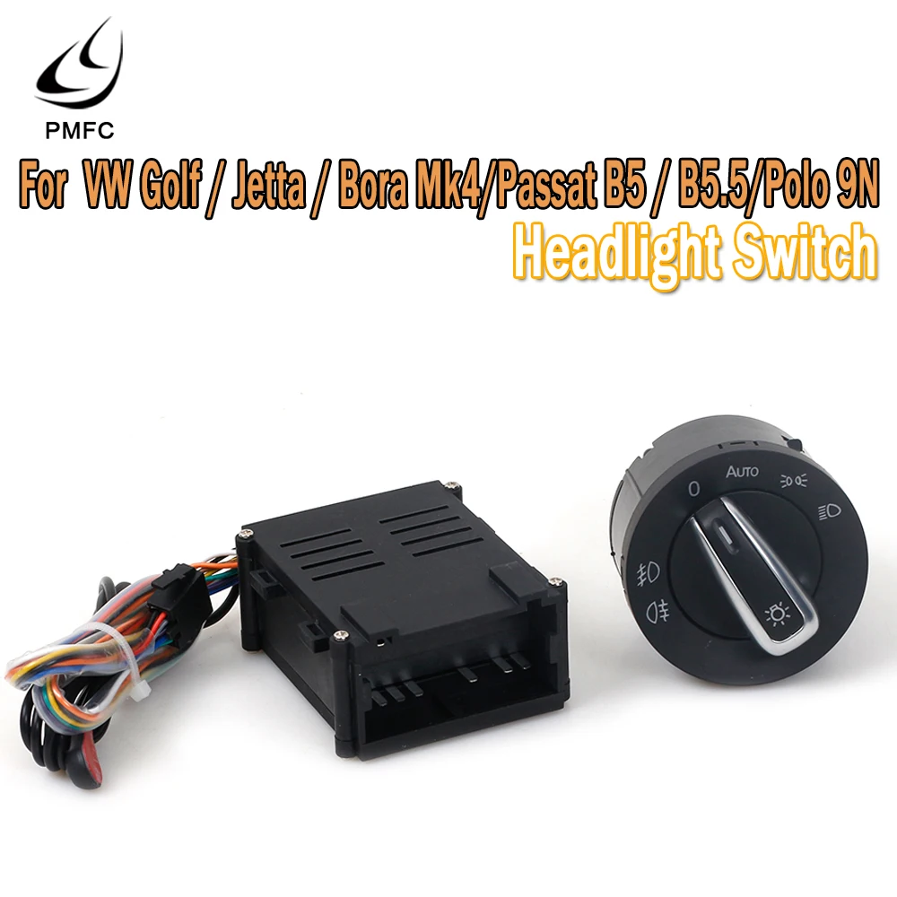 Pmfc For For Per Vw Transporter Multivan Caravelle Faro Car Chrome Light Switch Lamp Sensor Light